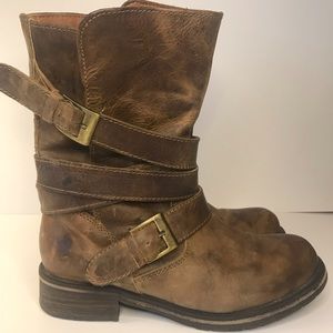Steve Madden Kindell-Women’s Size 8  Slouch Buckle Boots